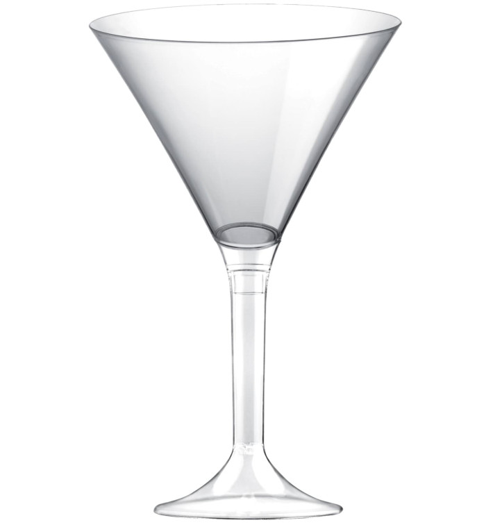 Flûte Plastique Cocktail Pied Transparent 185ml 2P (200 Utés) Flûte Plastique Cocktail Pied Transparent 185ml 2P (200 Utés)