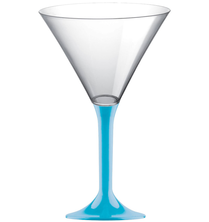 Plastic stamglas Cocktail turkoois 185ml 2P (200 stuks) Plastic stamglas Cocktail turkoois 185ml 2P (200 stuks)