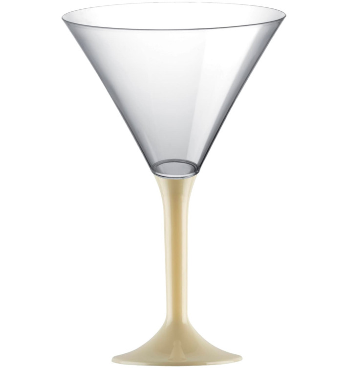 Flûte Plastique Cocktail Pied Crème 185ml 2P (20 Utés) Flûte Plastique Cocktail Pied Crème 185ml 2P (20 Utés)