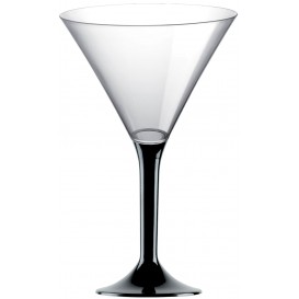 Plastic stamglas Cocktail zwart 185ml 2P (20 stuks)