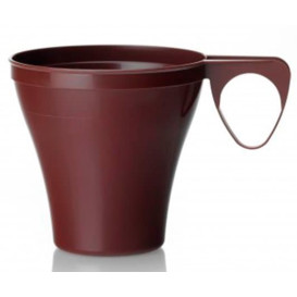 Tasse Plastique Dur Marron 80ml (1.200 Unités)