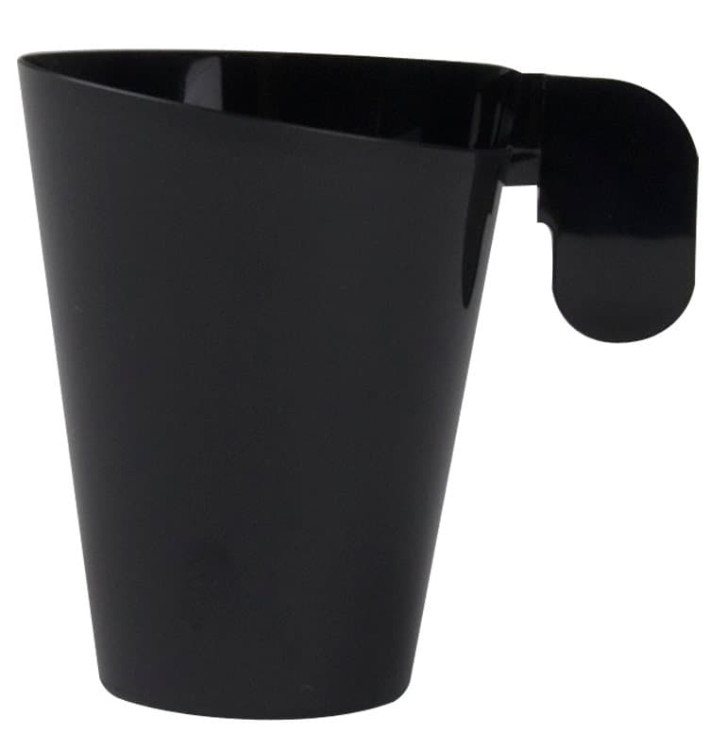 Ontwerp Zwarte Plastic Beker 72ml (12 Stuks) Ontwerp Zwarte Plastic Beker 72ml (12 Stuks)