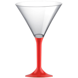 Plastic stamglas Cocktail rood 185ml 2P (20 stuks)