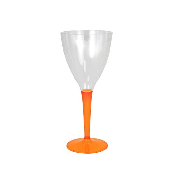 Verre à Vin Plastique Orange 130ml (6 Utés)