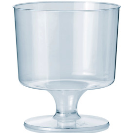 Verre à Pied en Plastique 170ml 1P (10 Utés)