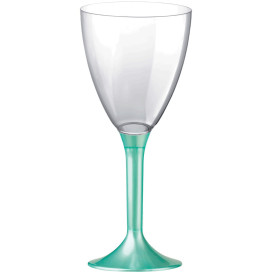 Flûte Plastique Vin Pied Tiffany Perlé 180ml (20 Unités)