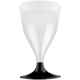 Plastic stamglas wijn zwart 200ml 2P (20 stuks)