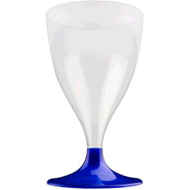 Plastic stamglas wijn blauw parel 200ml 2P (400 stuks)