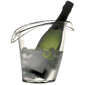Seau à Glace Plastique pour 1 Bouteille Transp. SAN  (1 Uté) 