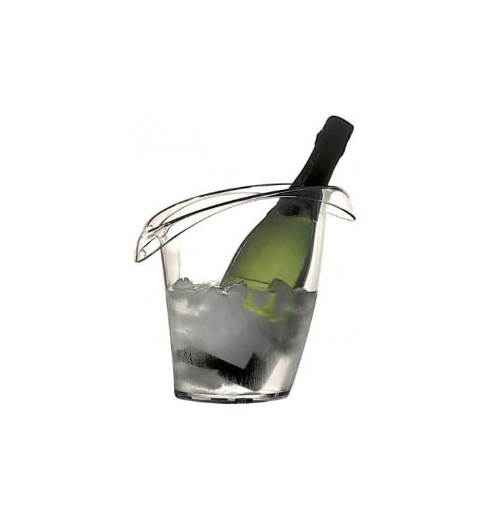 Seau à Glace Plastique pour 1 Bouteille Transp. SAN (1 Uté) Seau à Glace Plastique pour 1 Bouteille Transp. SAN (1 Uté)