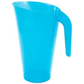 Plastic pot PS Herbruikbaar turkoois 1.500 ml (20 stuks)