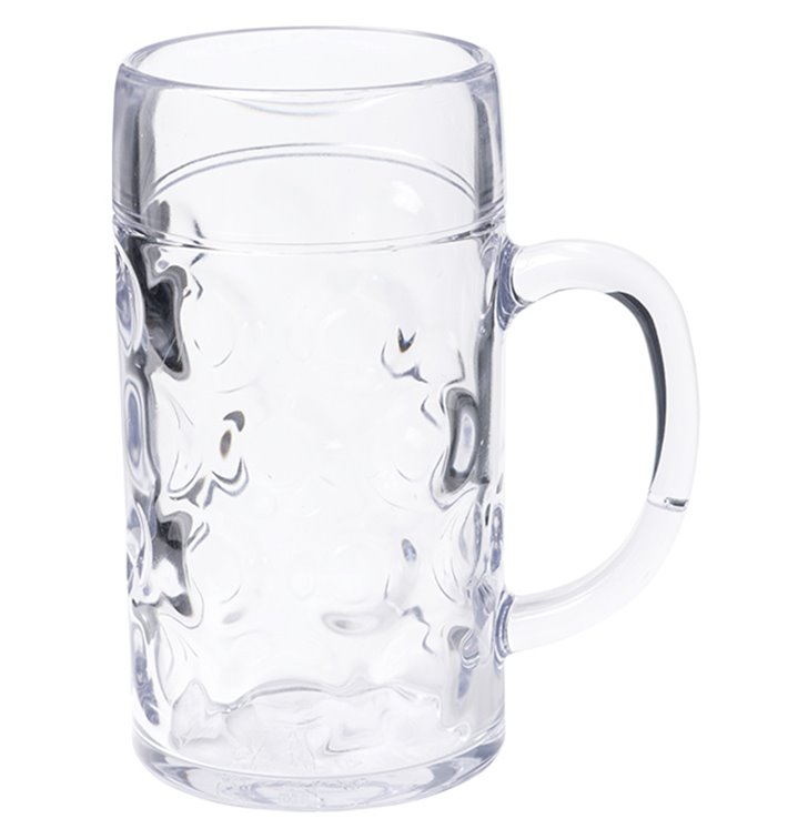 Pichet Réutilisable SAN pour Bière Ø105mm 1000ml (1 Uté) Pichet Réutilisable SAN pour Bière Ø105mm 1000ml (1 Uté)