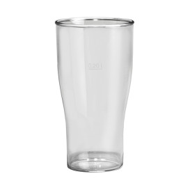 Plastic Pint glas SAN Herbruikbaar transparant 350ml (5 stuks) 