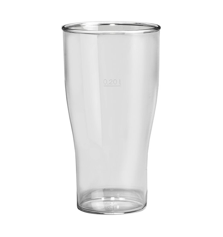 Plastic Pint glas SAN Herbruikbaar transparant 350ml (100 stuks) Plastic Pint glas SAN Herbruikbaar transparant 350ml (100 stuks)