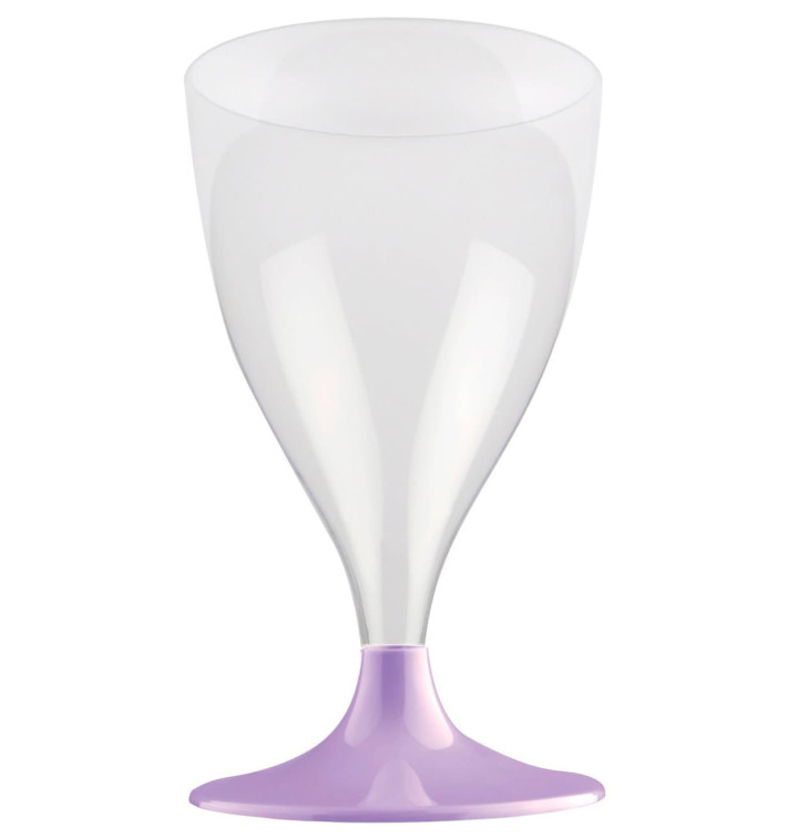 Plastic stamglas wijn lila 200ml 2P (20 stuks) Plastic stamglas wijn lila 200ml 2P (20 stuks)