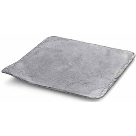 Assiette Ardoise Synthétique Dégustation 24x24 cm (10 Utés)