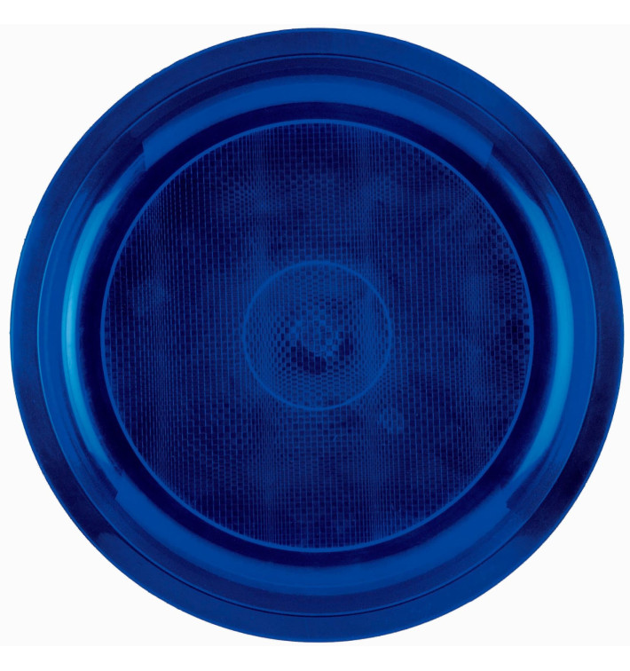 Assiette Plastique Réutilisable Bleu PP Ø290mm (25 Utés)