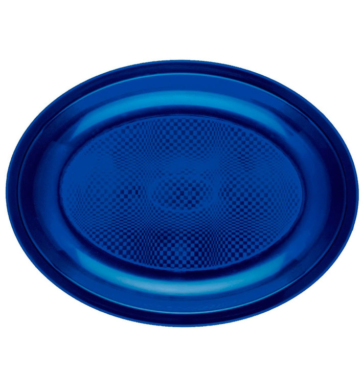 Plateau Plastique Réutilisable Ovale Bleu PP 255x190mm (50 Utés) Plateau Plastique Réutilisable Ovale Bleu PP 255x190mm (50 Utés)