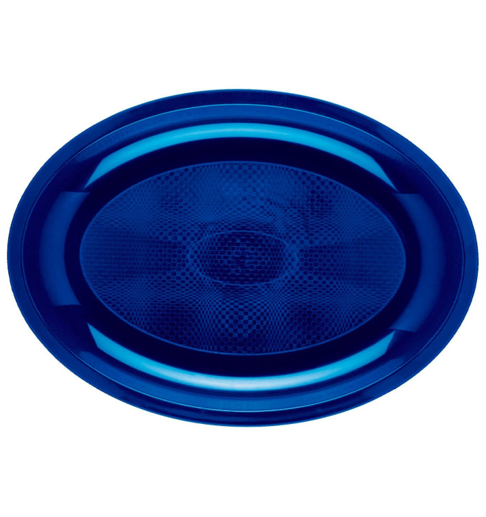 Plateau Plastique Réutilisable Ovale Bleu PP 315x220mm (25 Utés) Plateau Plastique Réutilisable Ovale Bleu PP 315x220mm (25 Utés)