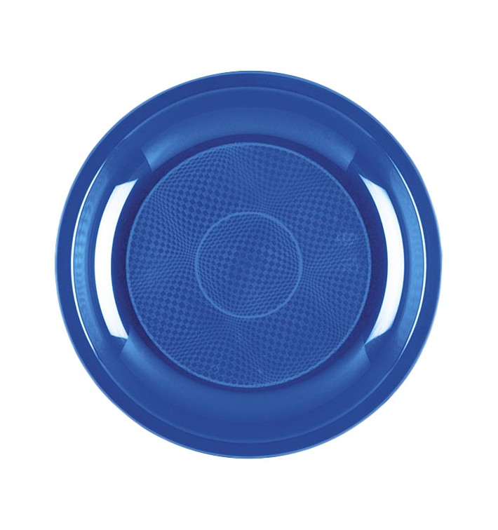 Plastic bord Dessert mediterranean blauw "Rond vormig" PP Ø18,5 cm (50 stuks) Plastic bord Dessert mediterranean blauw "Rond vormig" PP Ø18,5 cm (50 stuks)