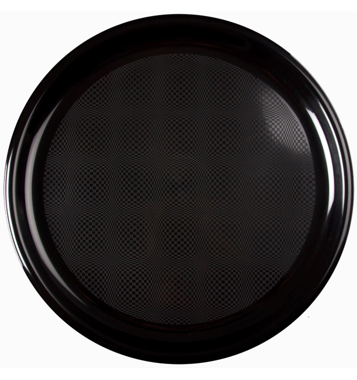 Assiette Plastique Réutilisable Pizza Noir PP Ø350mm (12 Utés) Assiette Plastique Réutilisable Pizza Noir PP Ø350mm (12 Utés)