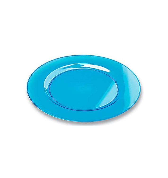 Assiette Plastique Extra Dur Turquoise 26cm (90 Unités) Assiette Plastique Extra Dur Turquoise 26cm (90 Unités)