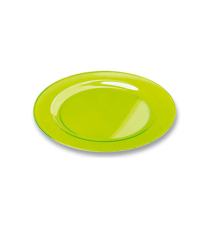 Assiette en plastique 22 cm réutilisable (Pack 100 unités)