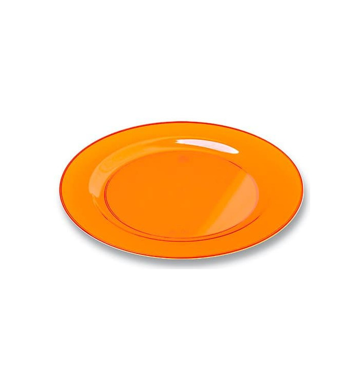 Assiette Plastique Extra Dur Orange 26cm (90 Unités) Assiette Plastique Extra Dur Orange 26cm (90 Unités)
