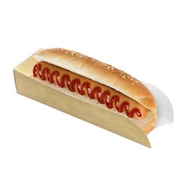 Emballage Hot Dog Kraft 17x5x3,5cm (100 Unités)