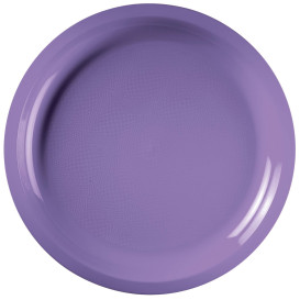 Plastic bord lila "Rond vormig" PP Ø29 cm (25 stuks) 