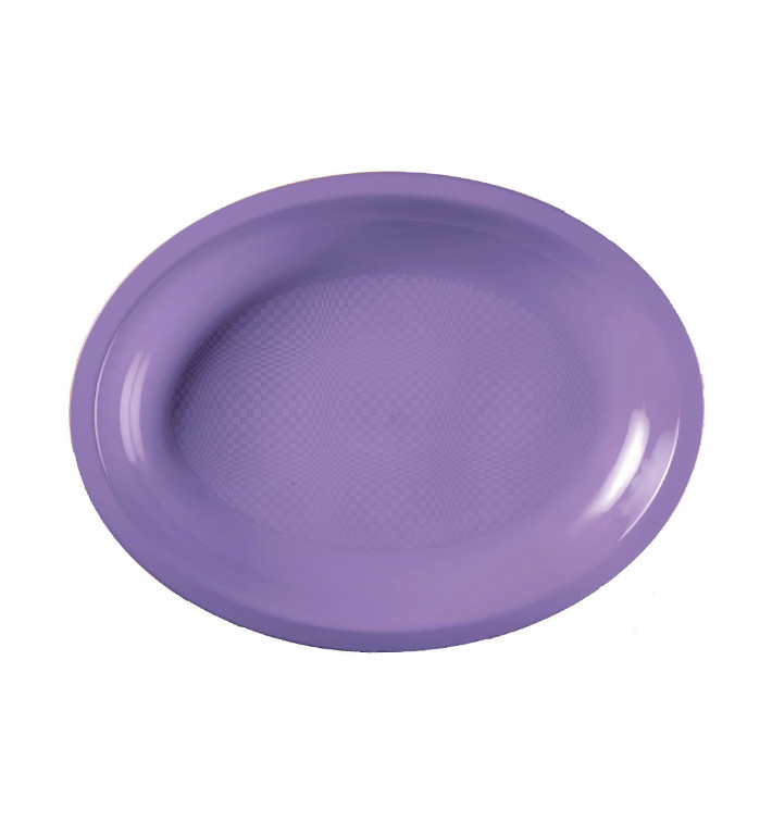 Plateau Plastique Réutilisable Ovale Lilas PP 255x190mm (50 Utés) Plateau Plastique Réutilisable Ovale Lilas PP 255x190mm (50 Utés)