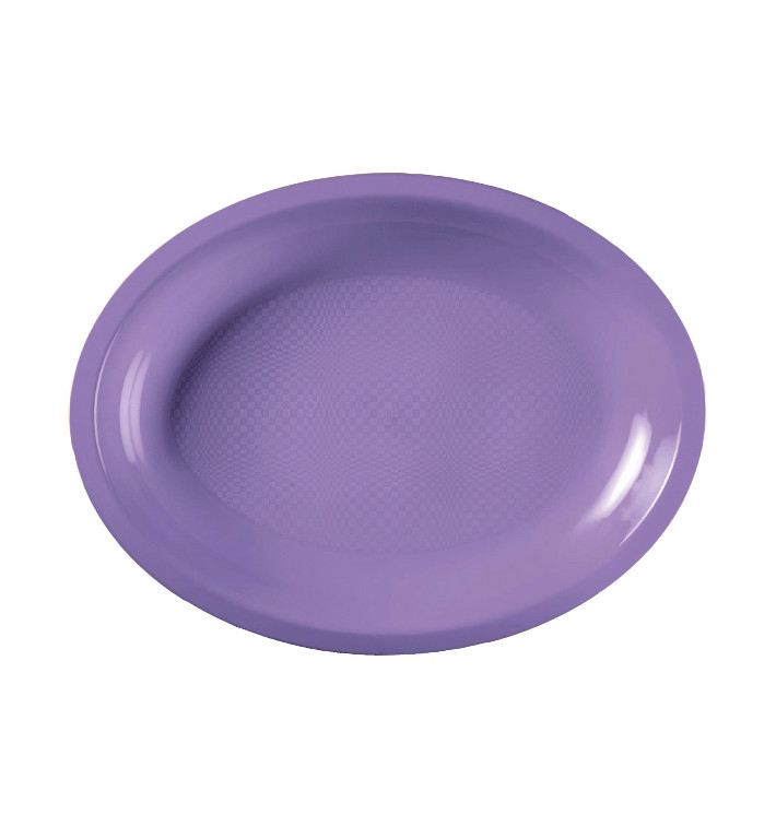 Plateau Plastique Réutilisable Ovale Lilas PP 315x220mm (25 Utés) Plateau Plastique Réutilisable Ovale Lilas PP 315x220mm (25 Utés)
