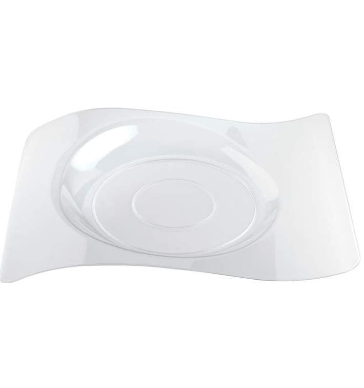 Plastic bord "voorma" transparant 28x23 cm (12 stuks) Plastic bord "voorma" transparant 28x23 cm (12 stuks)