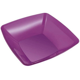 Plastic Kom PS Kristal Hard aubergine kleur 3500ml 28x28cm (20 stuks)