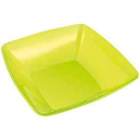 Plastic Kom PS Kristal Hard groen 3500ml 28x28cm (20 stuks)