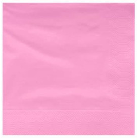 Papieren servet roze rand 40x40cm (1200 stuks)