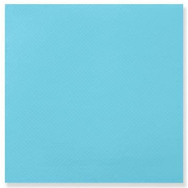 Serviette Papier Double Point 25x25cm Turquoise (50 Utés)