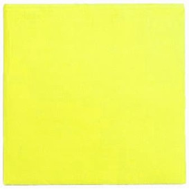 Serviette Papier Double Point 25x25cm Jaune (50 Utés)