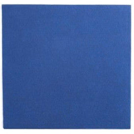 Serviette Papier Double Point 25x25cm Bleu (50 Utés)