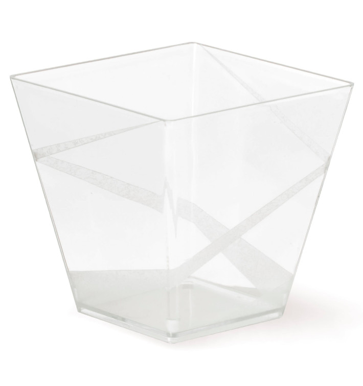 Plastic PS proefbeker "Decó" transparant 200ml (40 stuks) Plastic PS proefbeker "Decó" transparant 200ml (40 stuks)