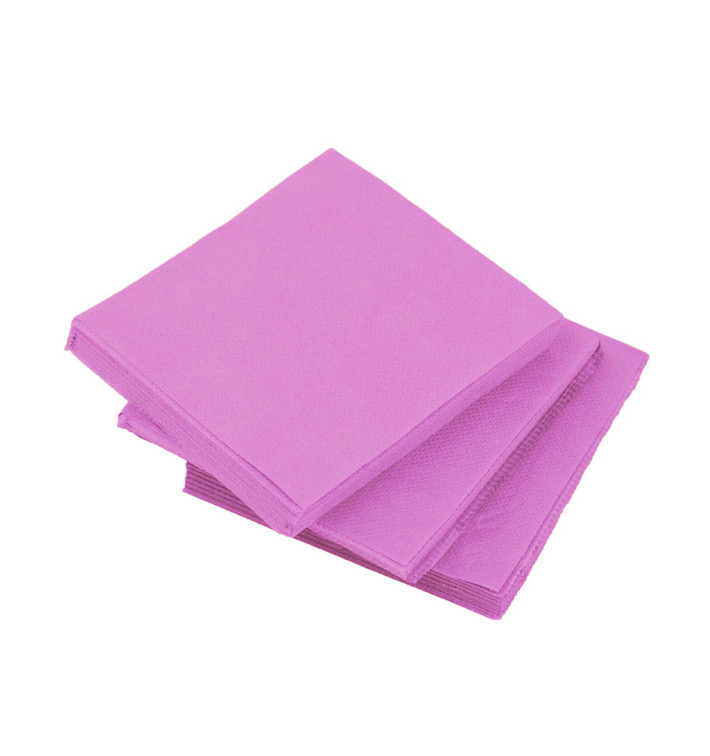 Serviette en Papier Micro Point 20x20cm Fuchsia (100 Utés) Serviette en Papier Micro Point 20x20cm Fuchsia (100 Utés)