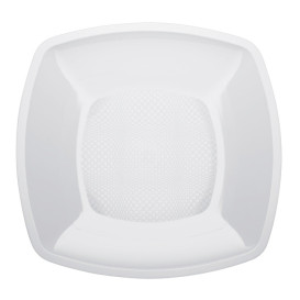 Assiette Plastique Réutilisable Plate Blanc PP 180mm (25 Utés)