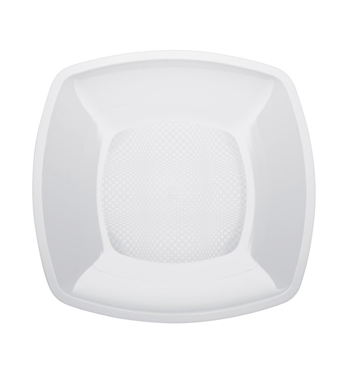 Assiette Plastique Réutilisable Plate Blanc PP 180mm (300 Utés) Assiette Plastique Réutilisable Plate Blanc PP 180mm (300 Utés)
