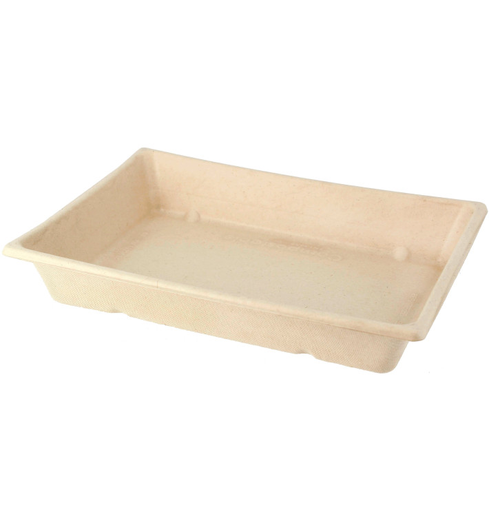 Plateau Bio en Canne à Sucre 220x160x40mm (50 Unités) Plateau Bio en Canne à Sucre 220x160x40mm (50 Unités)