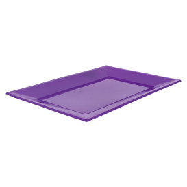 Plateau Plastique Lilas Rectang. 330x225mm (3 Utés)