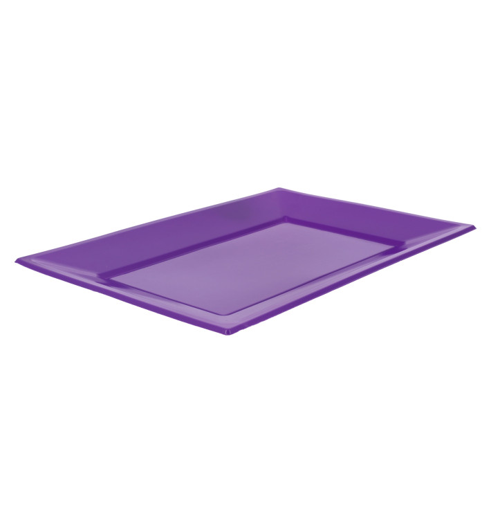 Plateau Plastique Lilas Rectang. 330x225mm (180 Utés)