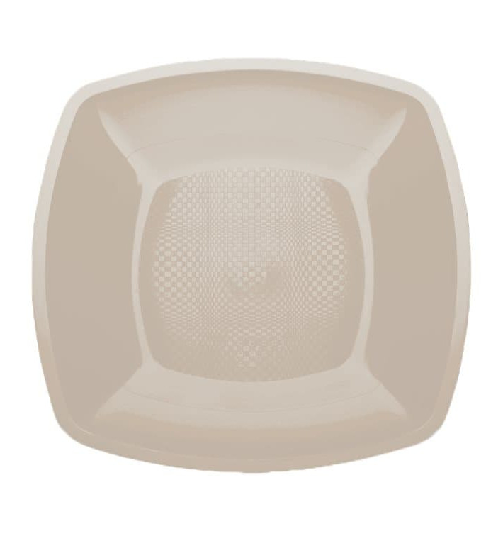 Assiette Plastique Réutilisable Plate Beige PP 180mm (25 Utés) Assiette Plastique Réutilisable Plate Beige PP 180mm (25 Utés)