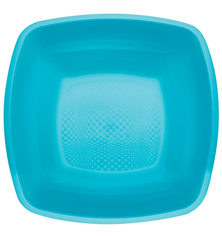 Assiette Plastique Réutilisable Creuse Turquoise PP 180mm (300 Utés) Assiette Plastique Réutilisable Creuse Turquoise PP 180mm (300 Utés)
