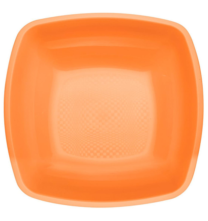 Assiette Plastique Réutilisable Creuse Orange PP 180mm (300 Utés) Assiette Plastique Réutilisable Creuse Orange PP 180mm (300 Utés)