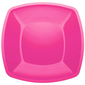 Plastic bord Plat fuchsia Vierkant PS 30 cm (144 stuks)